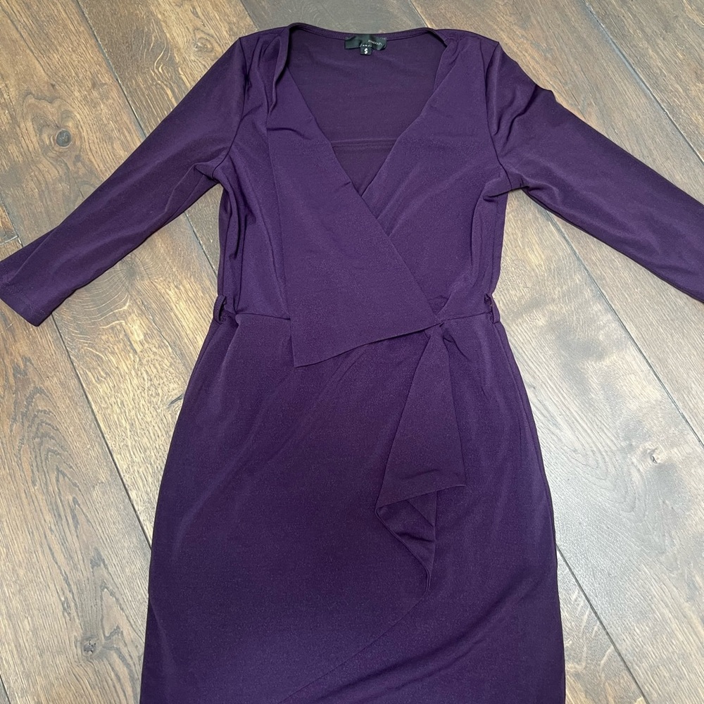 Purple Ruffle Buisness Dress